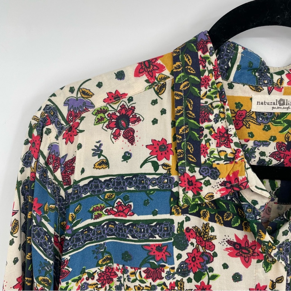 NATURAL LIFE Colorful Floral Long Sleeve Dress - Picture 6 of 14